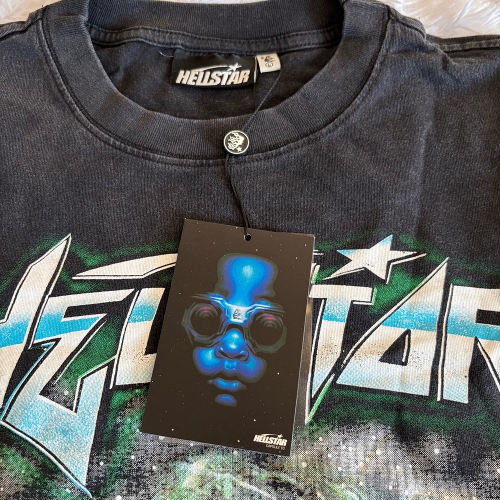 *HELLSTAR* The Future T-Shirt *BLACK* NFC TAG SIZE L (BRAND NEW) - Picture 4 of 7